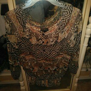 LN Ashley Stuart Sz L Blouse